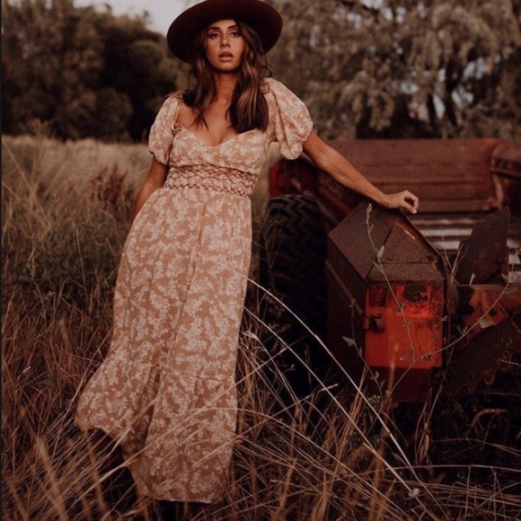 Free People Ellie Printed Midi Dress - Picture 2 of 13